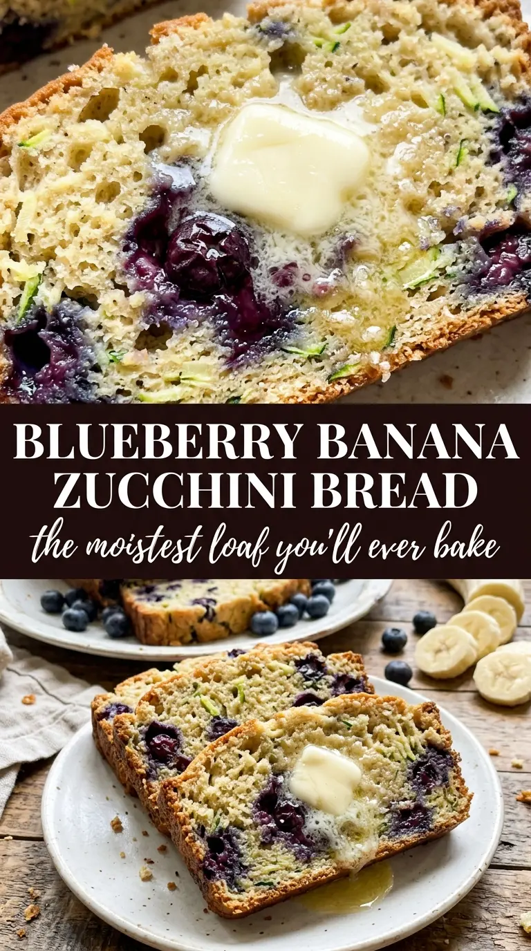 Slice of zucchini bread on a plate