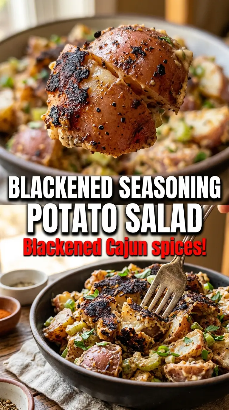 Cajun potato salad spicy creamy
