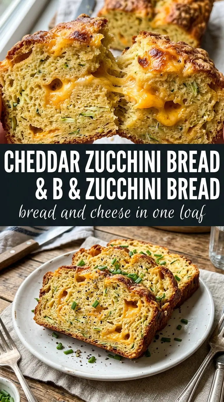 Cheddar Zucchini Bread savory cheesy loaf