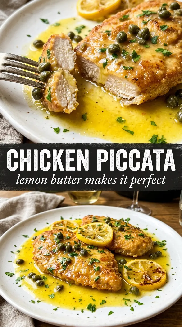 Chicken Piccata bright lemon-caper