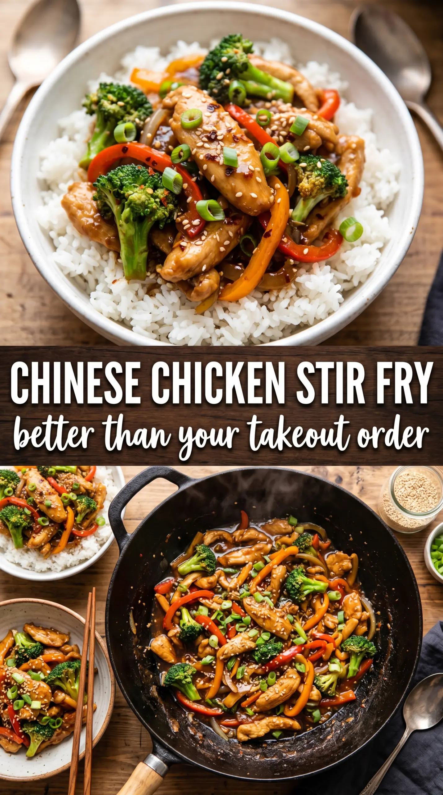 Chinese Chicken Stir Fry tender glossy colorful