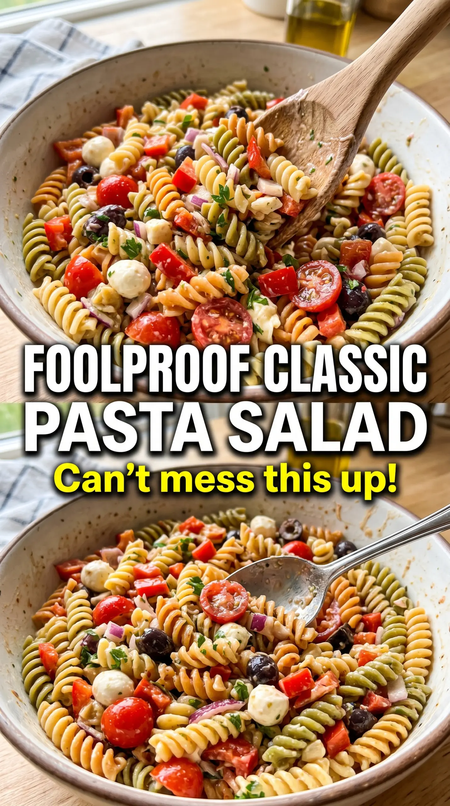 Classic Pasta Salad creamy crunchy picnic