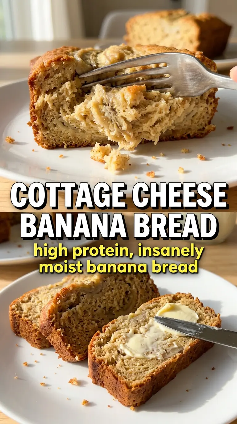 Slice of banana bread on a plate