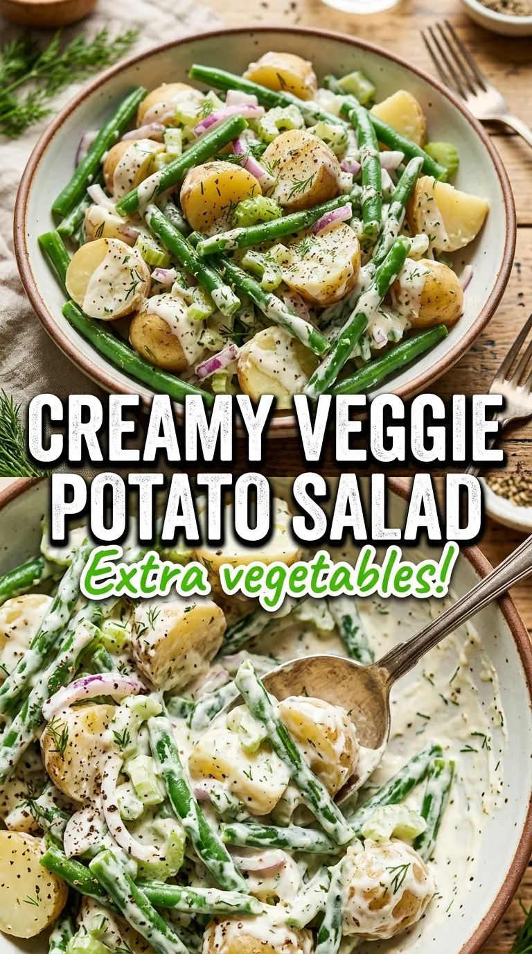 Creamy Green Bean Potato Salad creamy herb potatoes green beans