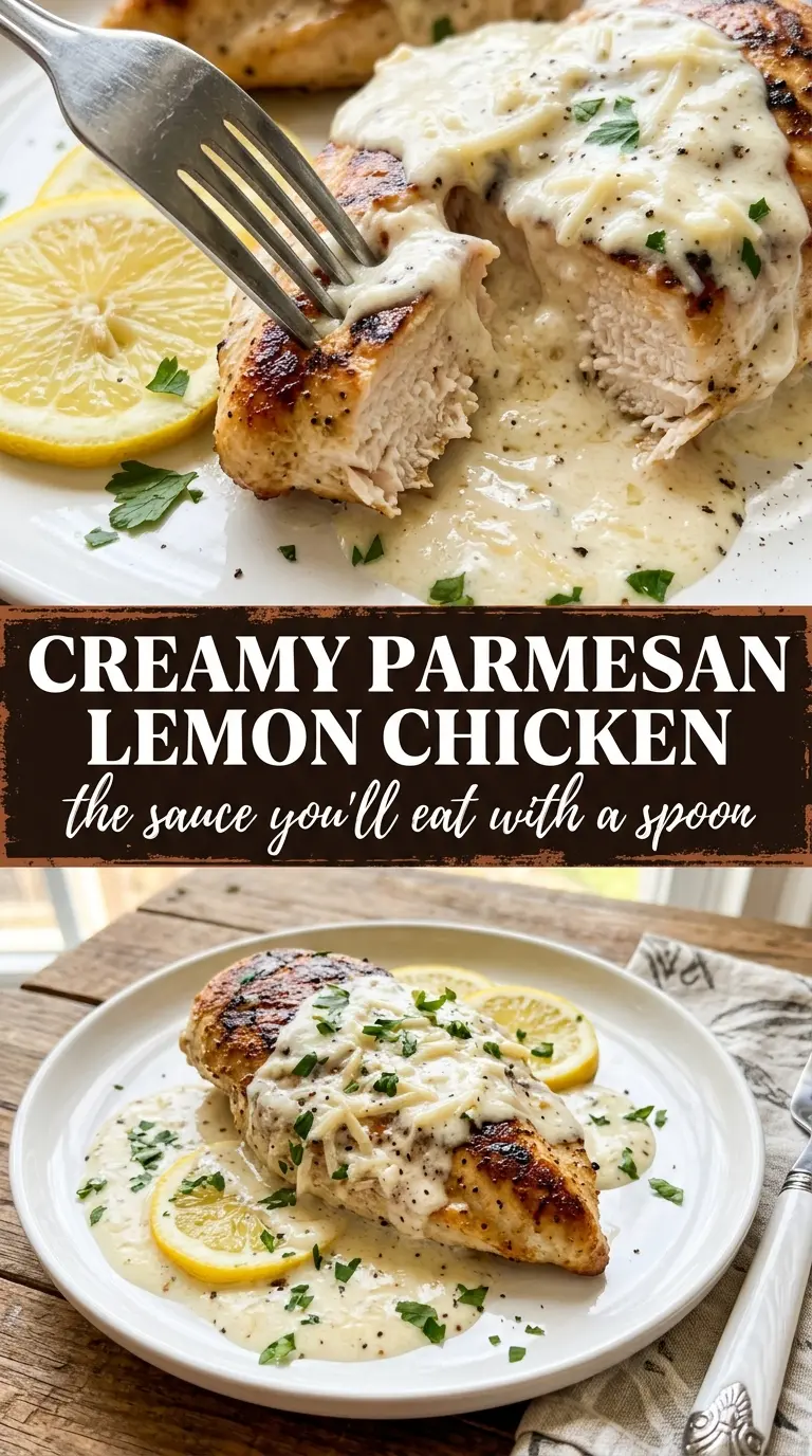 Baked chicken with sauce and herbs