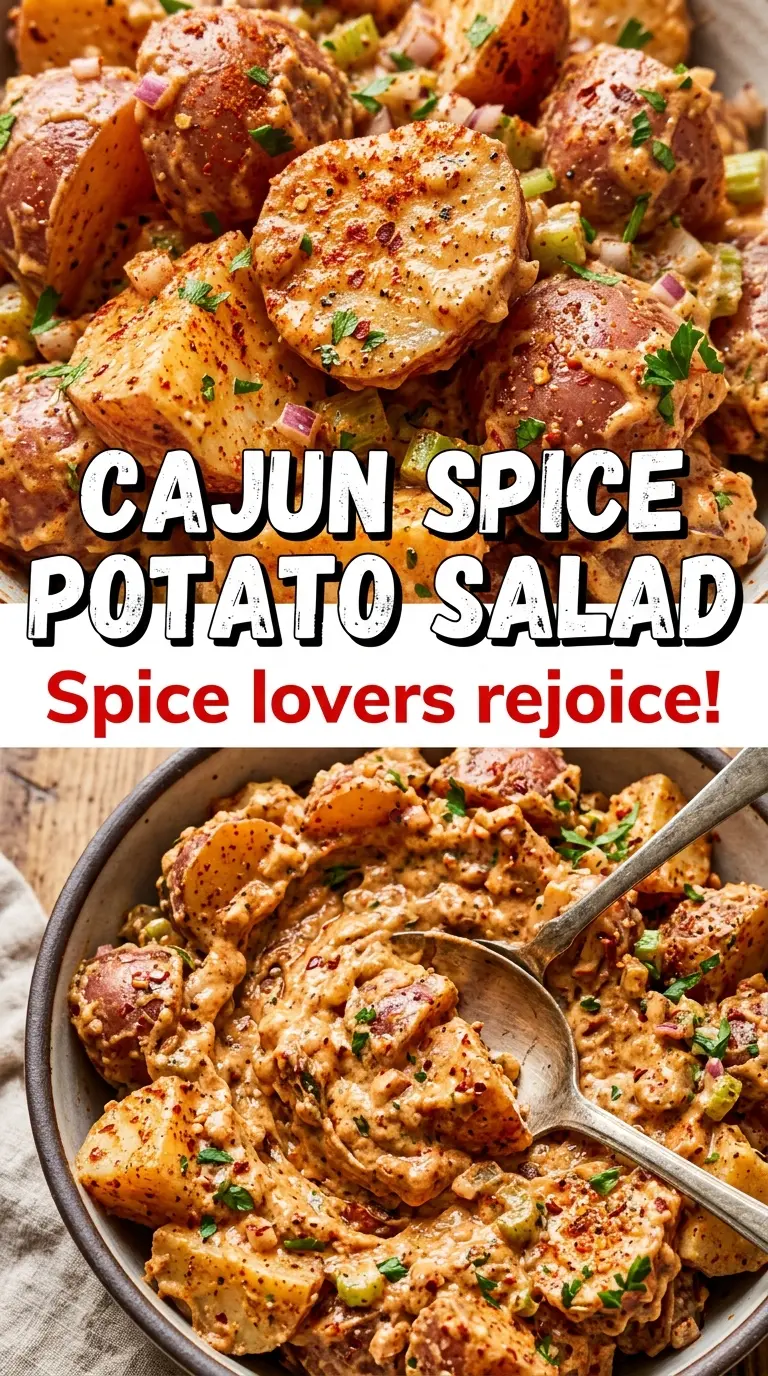 Creole Potato Salad spiced creamy colorful