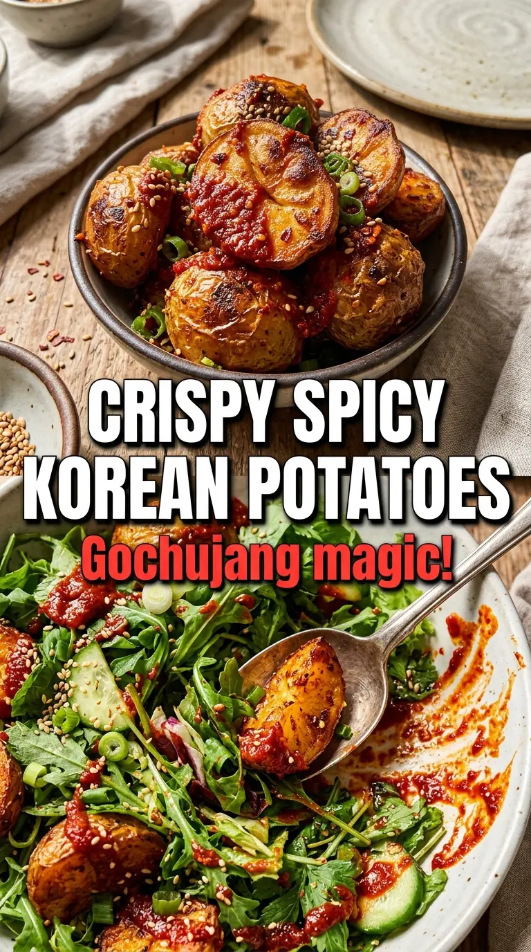 Crispy Gochujang Potato Salad spicy-sweet crispy potatoes