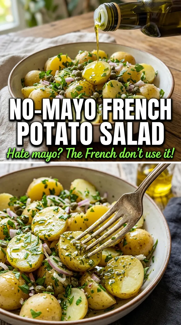 Easy French Potato Salad creamy herbs