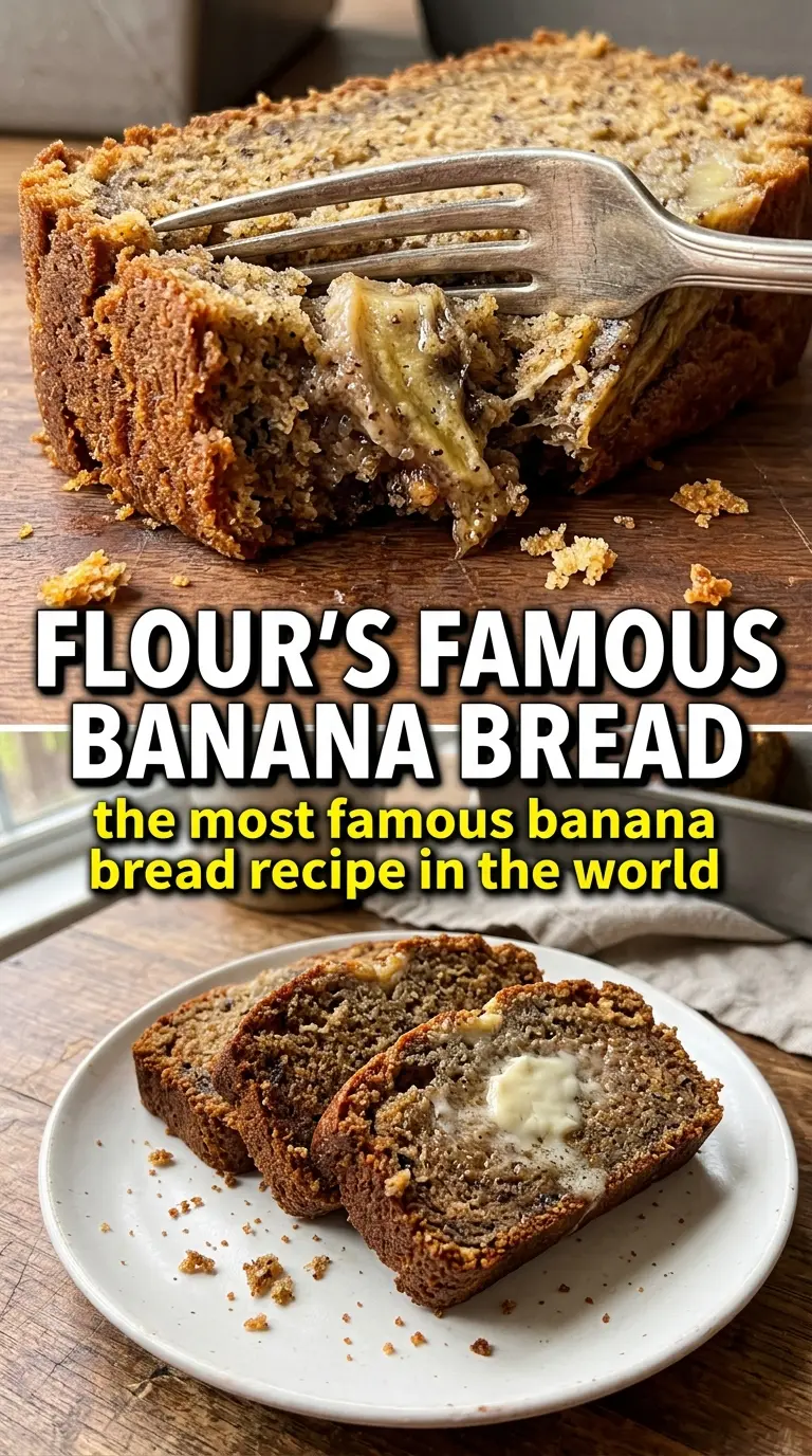 Flour's Famous Banana Bread bakery-style banana bread moist crumb