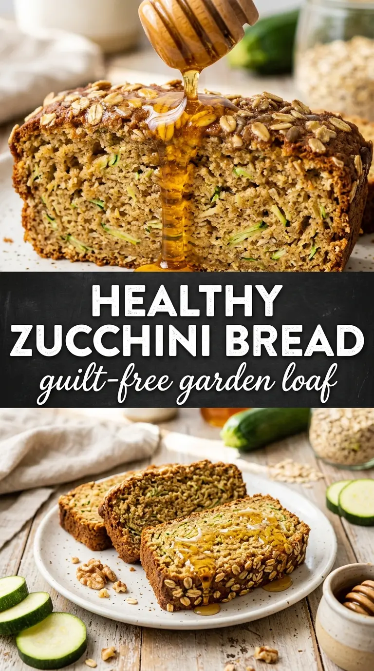 Slice of zucchini bread on a plate