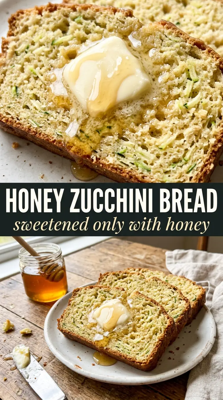 Slice of zucchini bread on a plate