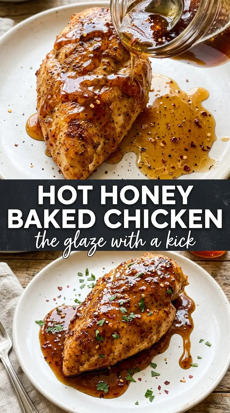 Baked chicken with sauce and herbs