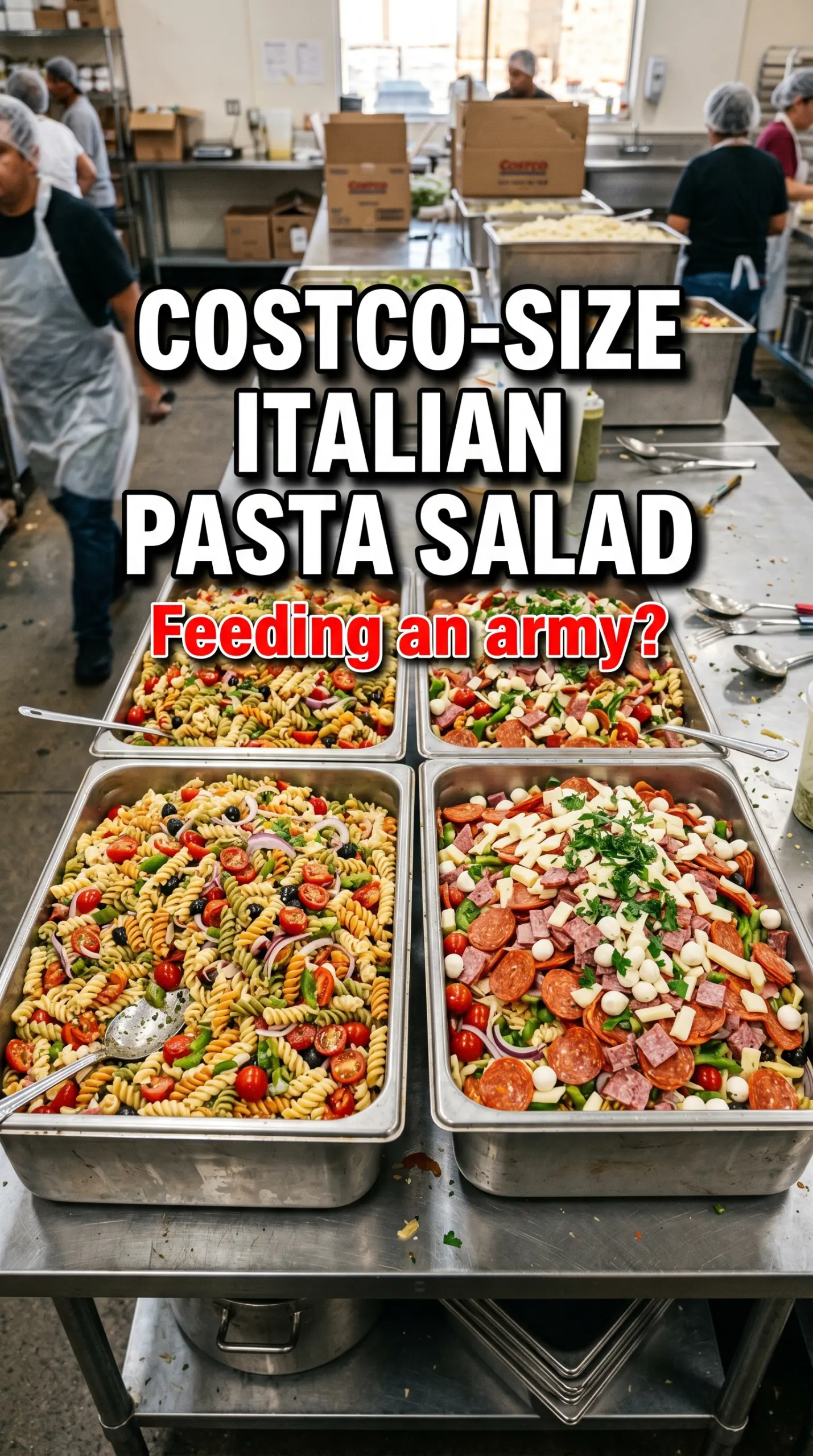 Italian pasta salad colorful antipasto picnic