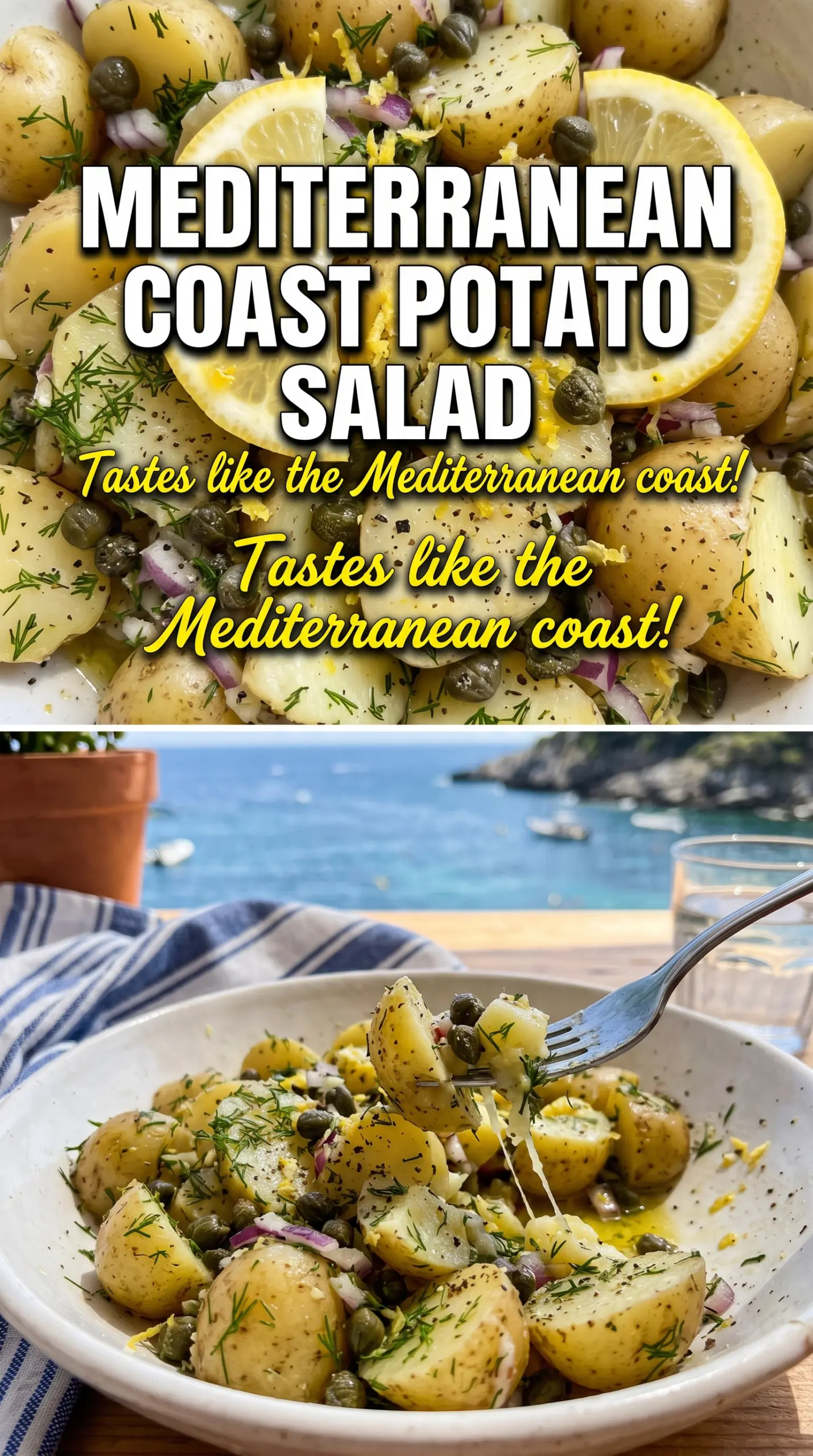 Lemon & Herb Potato Salad with Dill and Capers bright lemon dill caper