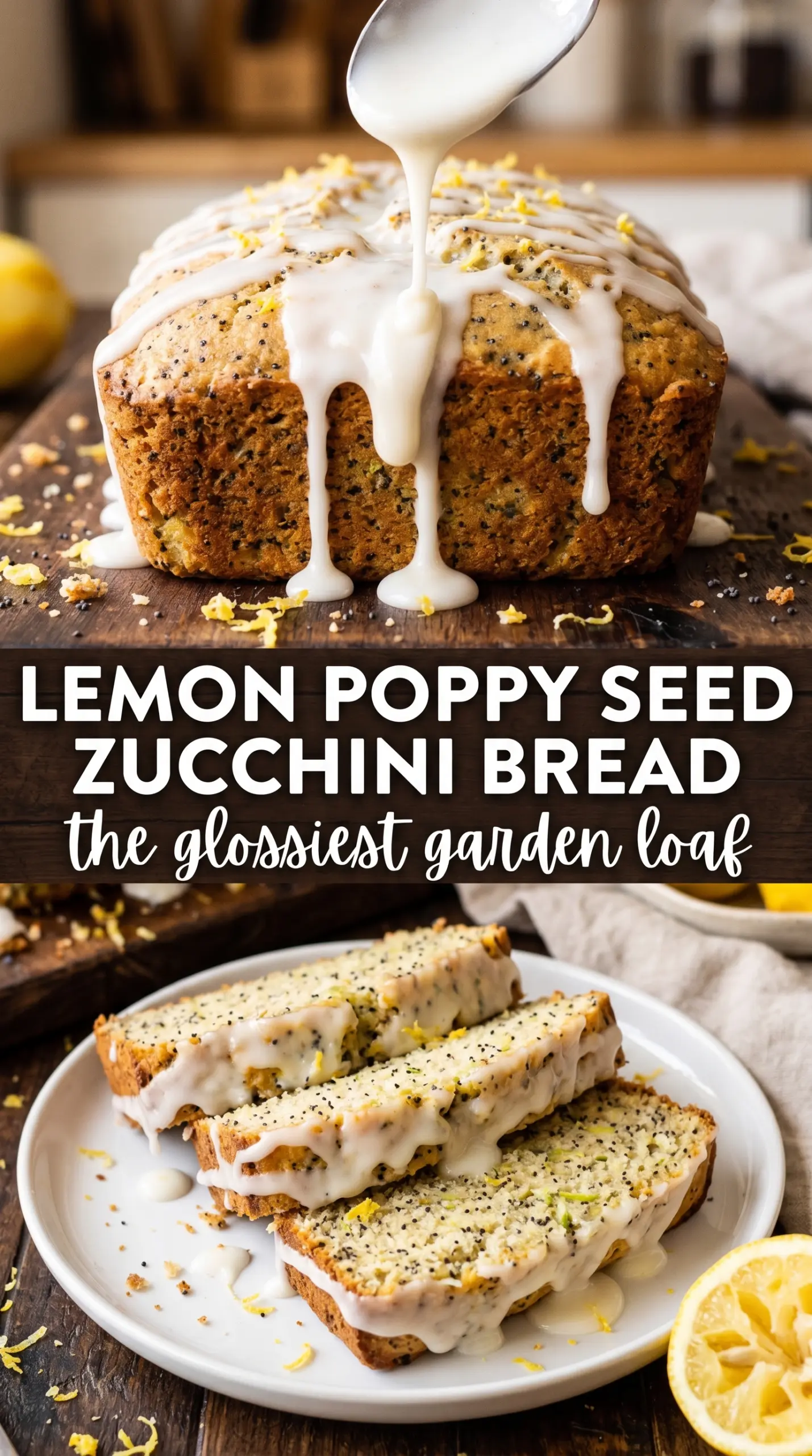 Slice of zucchini bread on a plate