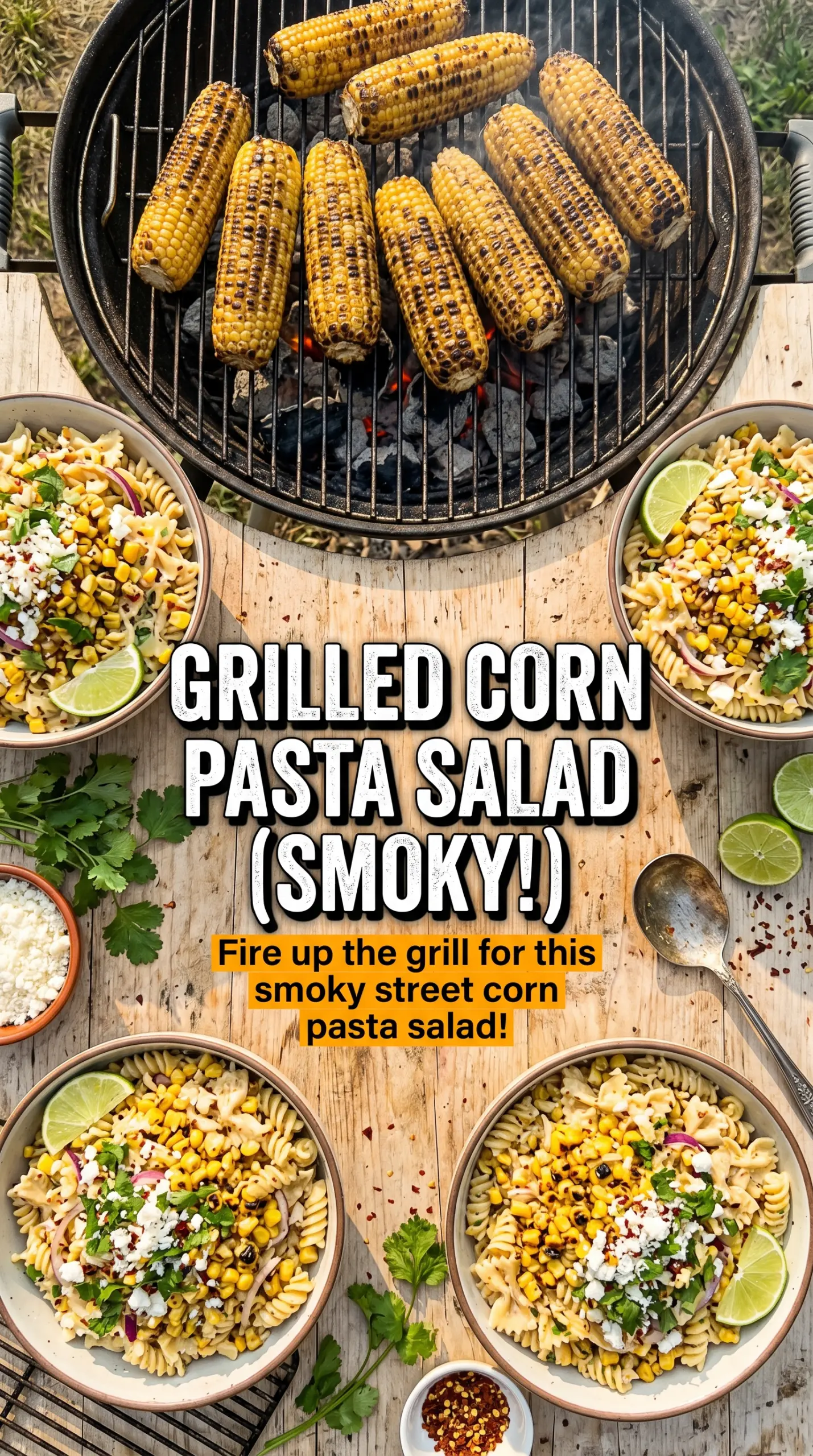 Mexican Street Corn Pasta Salad colorful creamy