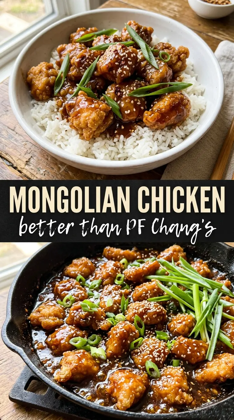 Mongolian chicken sticky glossy