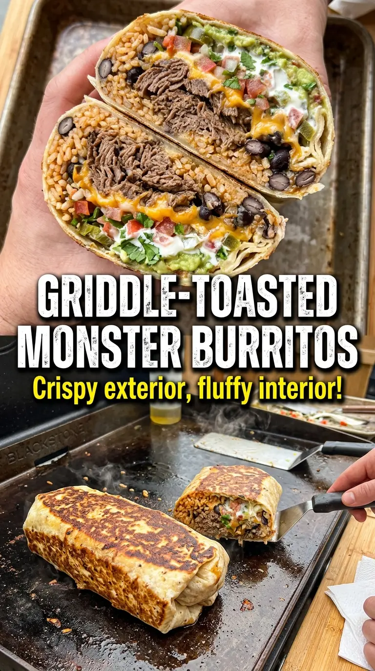 Monster Burritos oversized layered cross-section