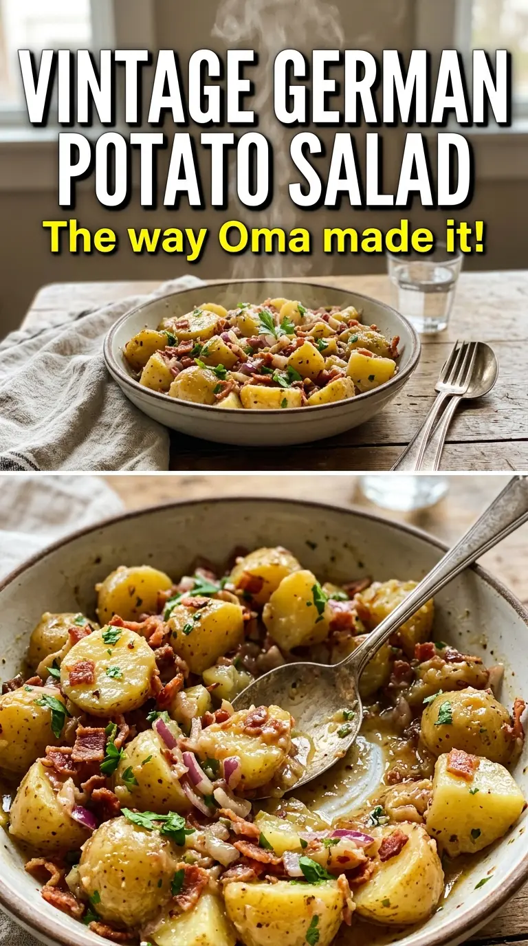 Old-Fashioned German Potato Salad warm tangy bacon