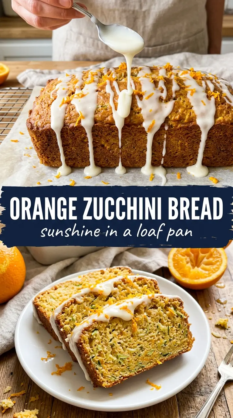 Orange zucchini bread citrus glaze