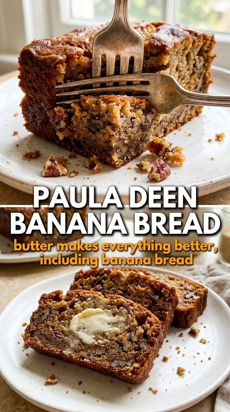 Paula Deen banana bread buttery moist