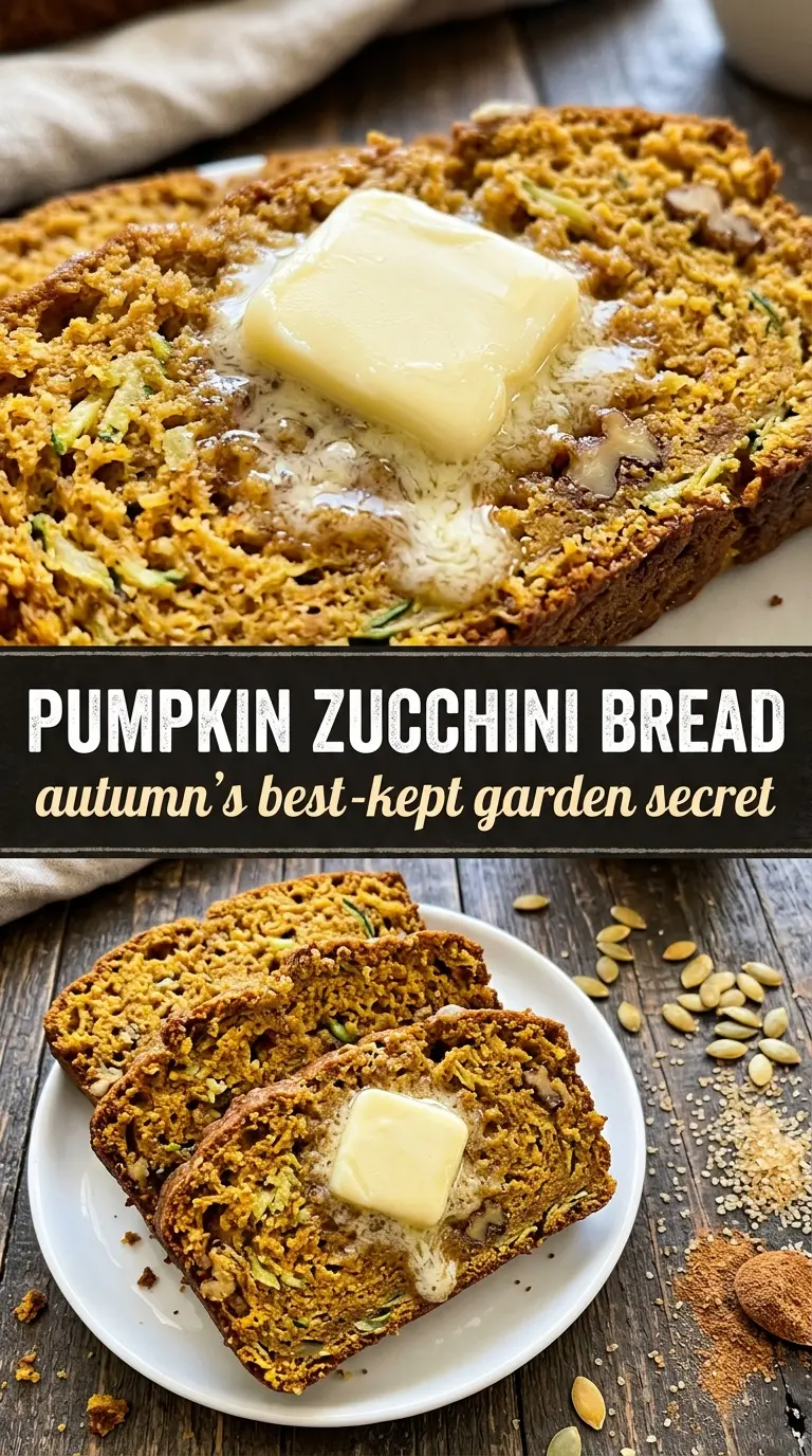Pumpkin Zucchini Bread moist spiced loaf