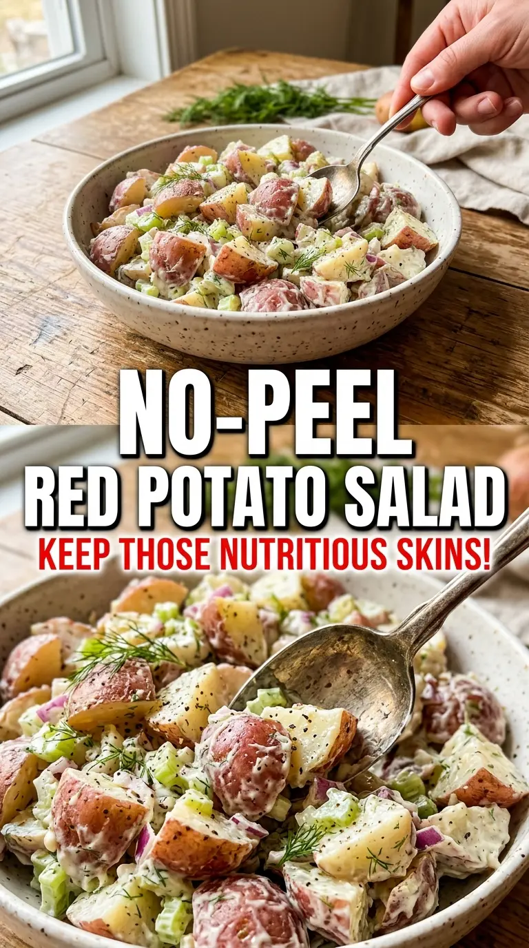 Red potato salad creamy skin-on