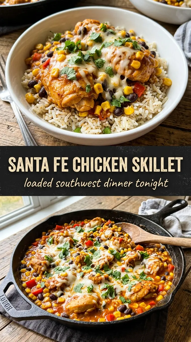 Santa Fe Chicken Skillet smoky Tex-Mex one-pan