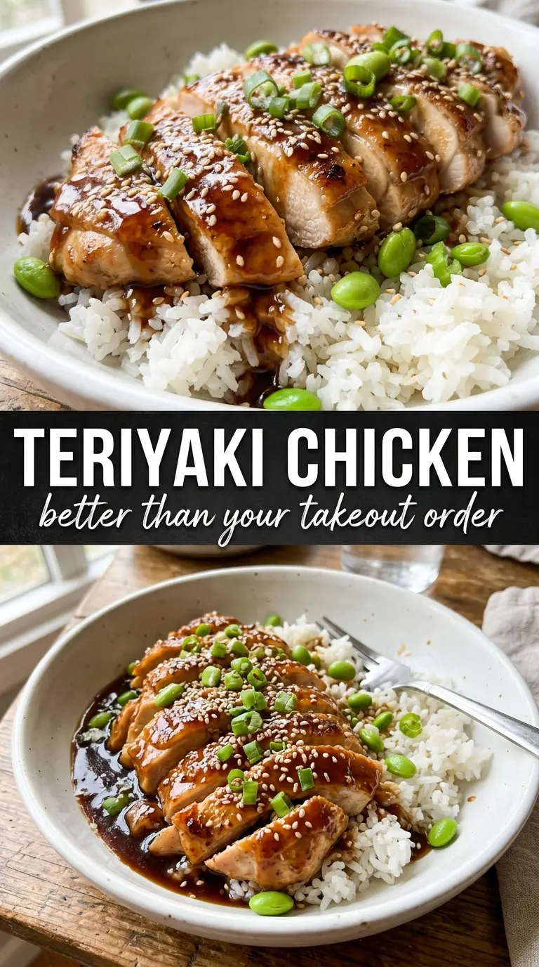 Cooked chicken with sauce and garnish