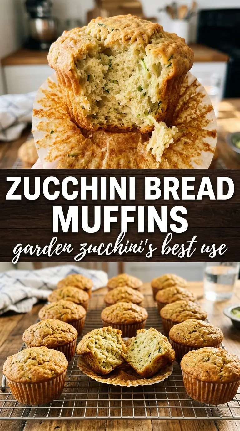 Zucchini Bread Muffins golden-domed moist cinnamon