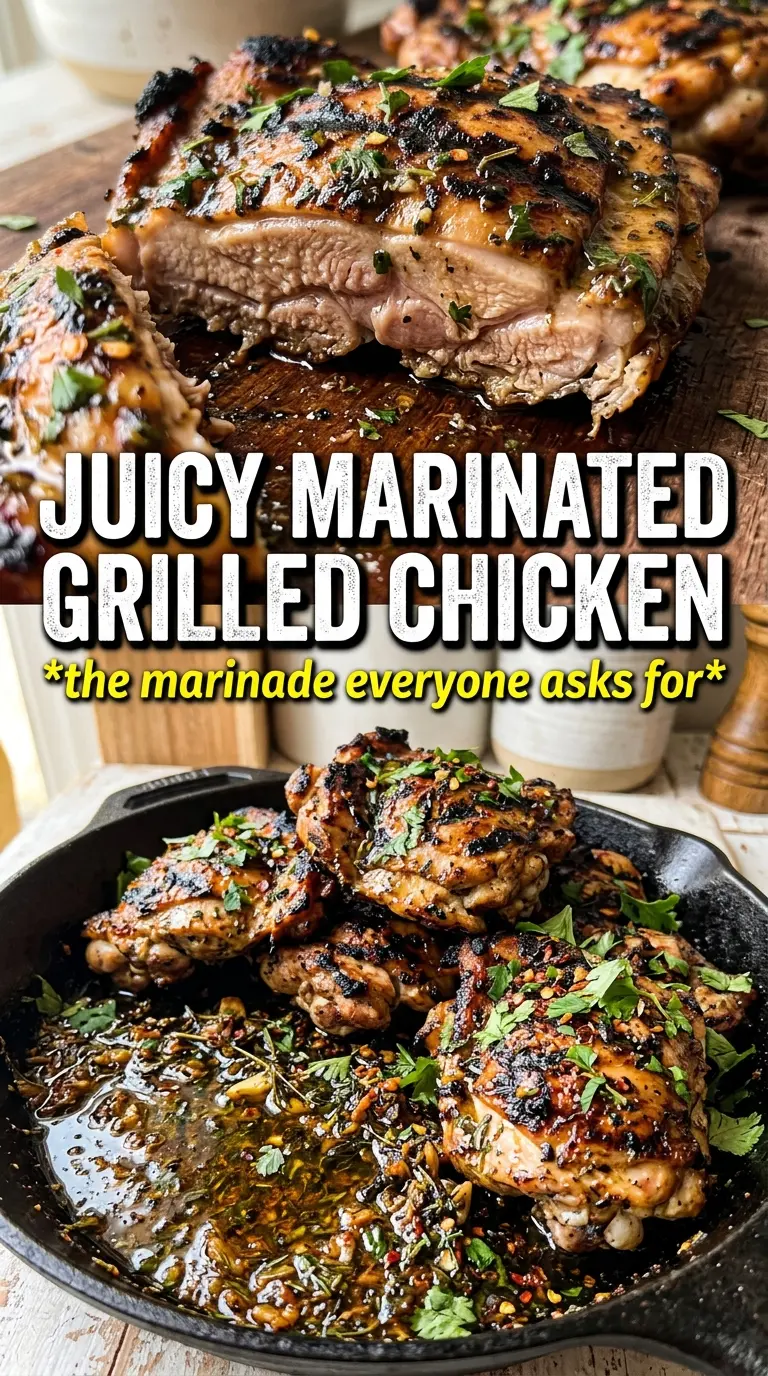 Chicken Thigh Marinade lemony garlicky caramelized