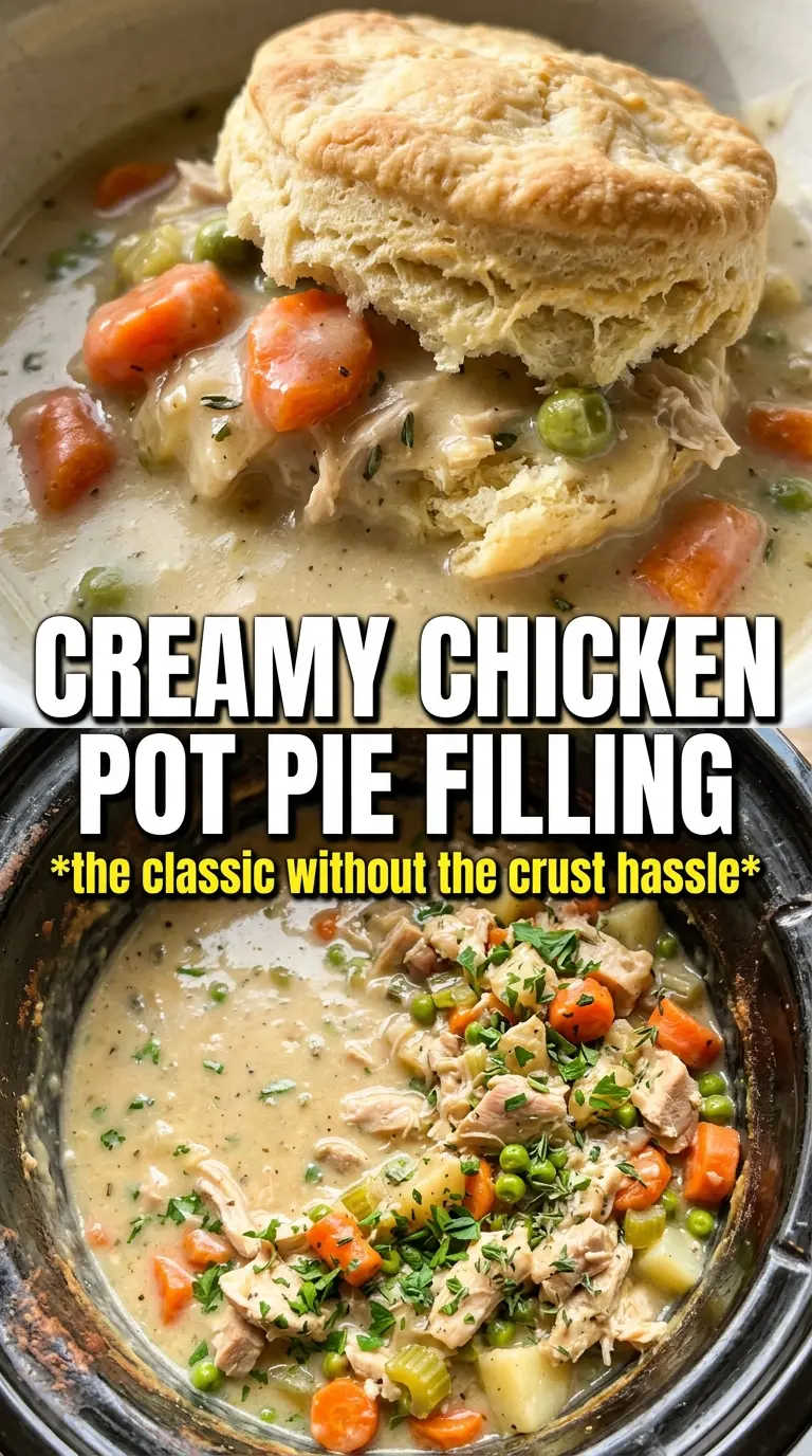 Crock Pot Chicken Pot Pie creamy savory comfort