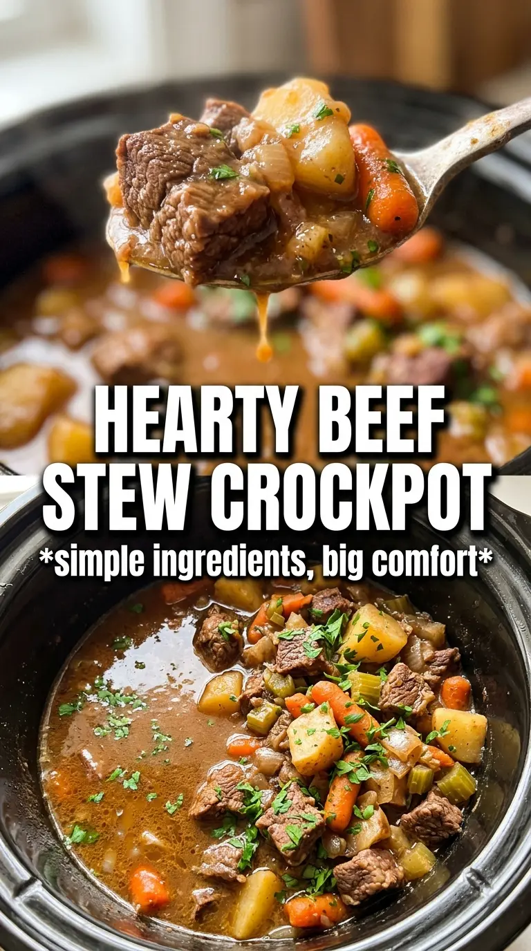 Crock Pot Poor Man's Stew hearty rustic