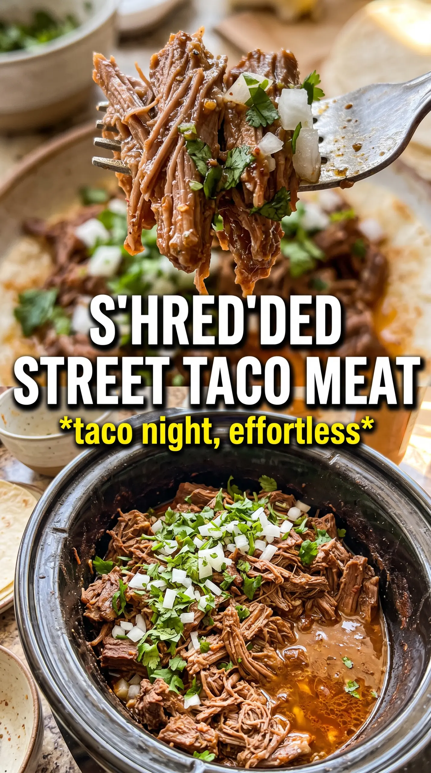 Crock Pot Street Tacos shredded beef chipotle lime