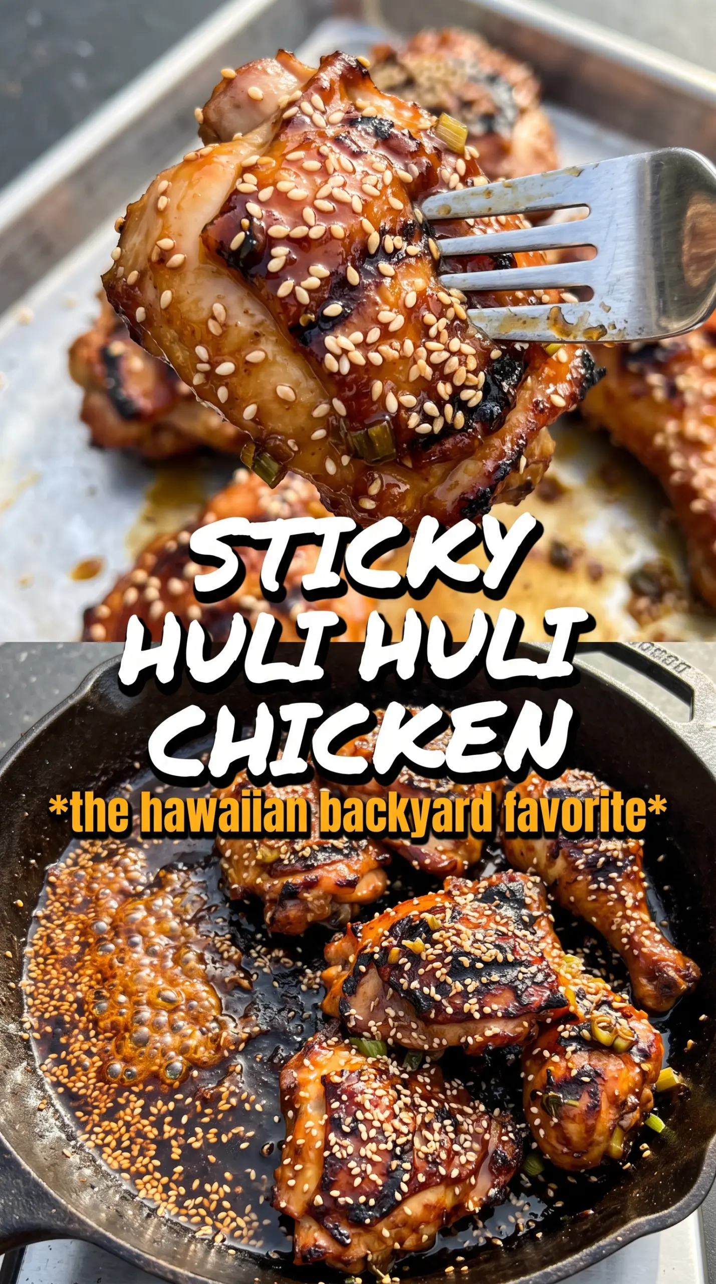 Grilled Huli Huli Chicken caramelized pineapple-charred juicy