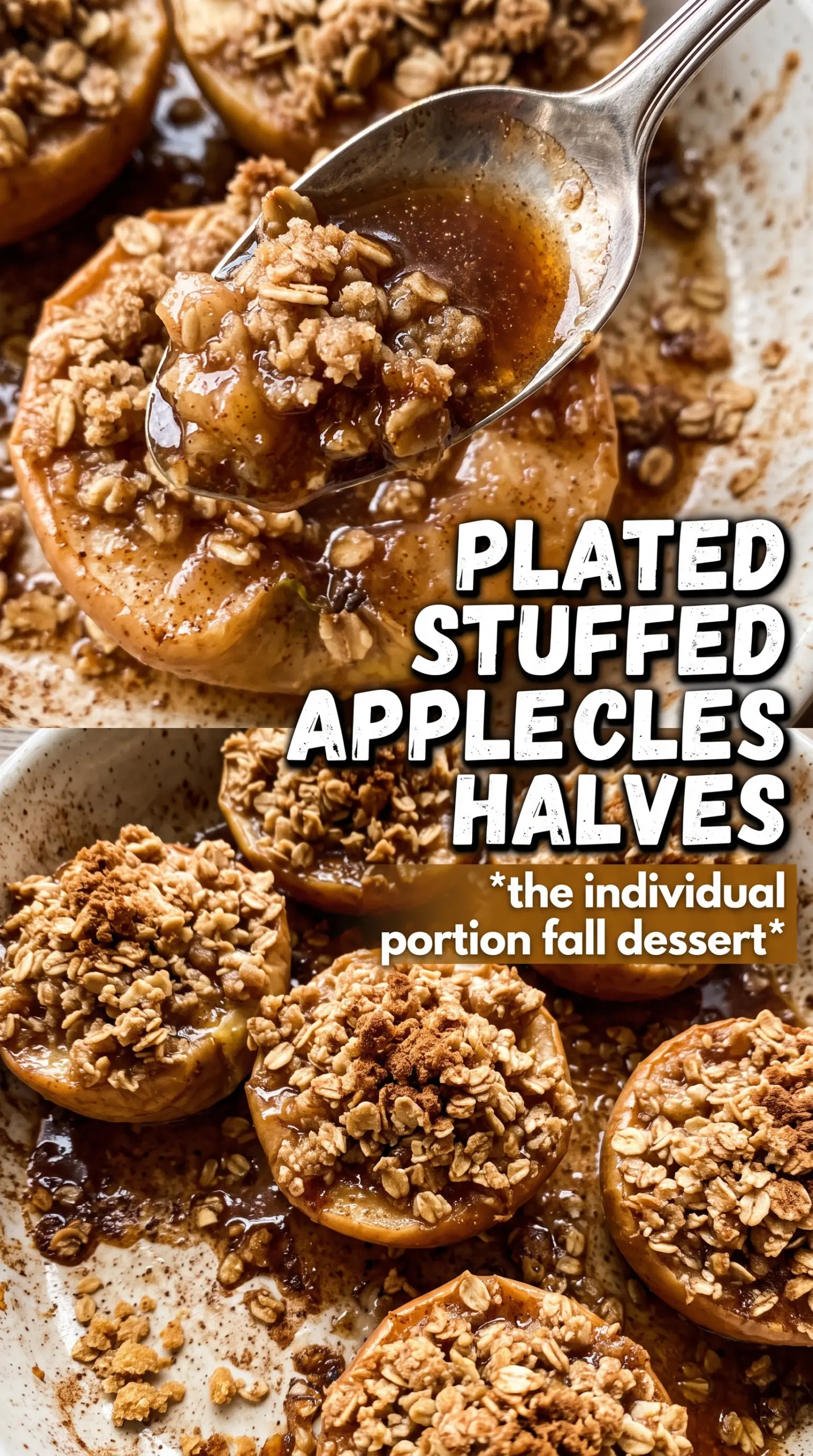 Apple Crisp Baked Apples golden oat crumble caramelized apples
