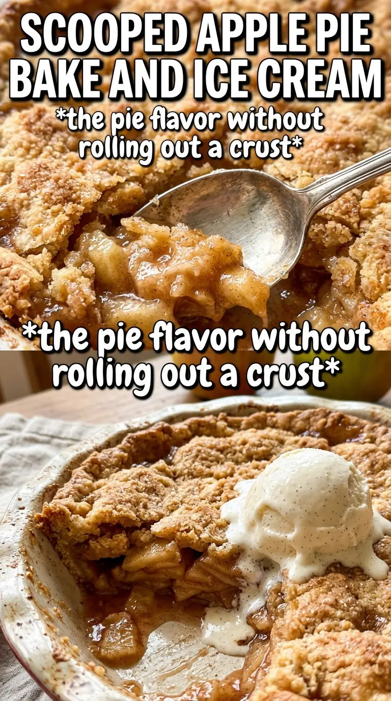 Apple Pie Bake golden crumble spiced apples