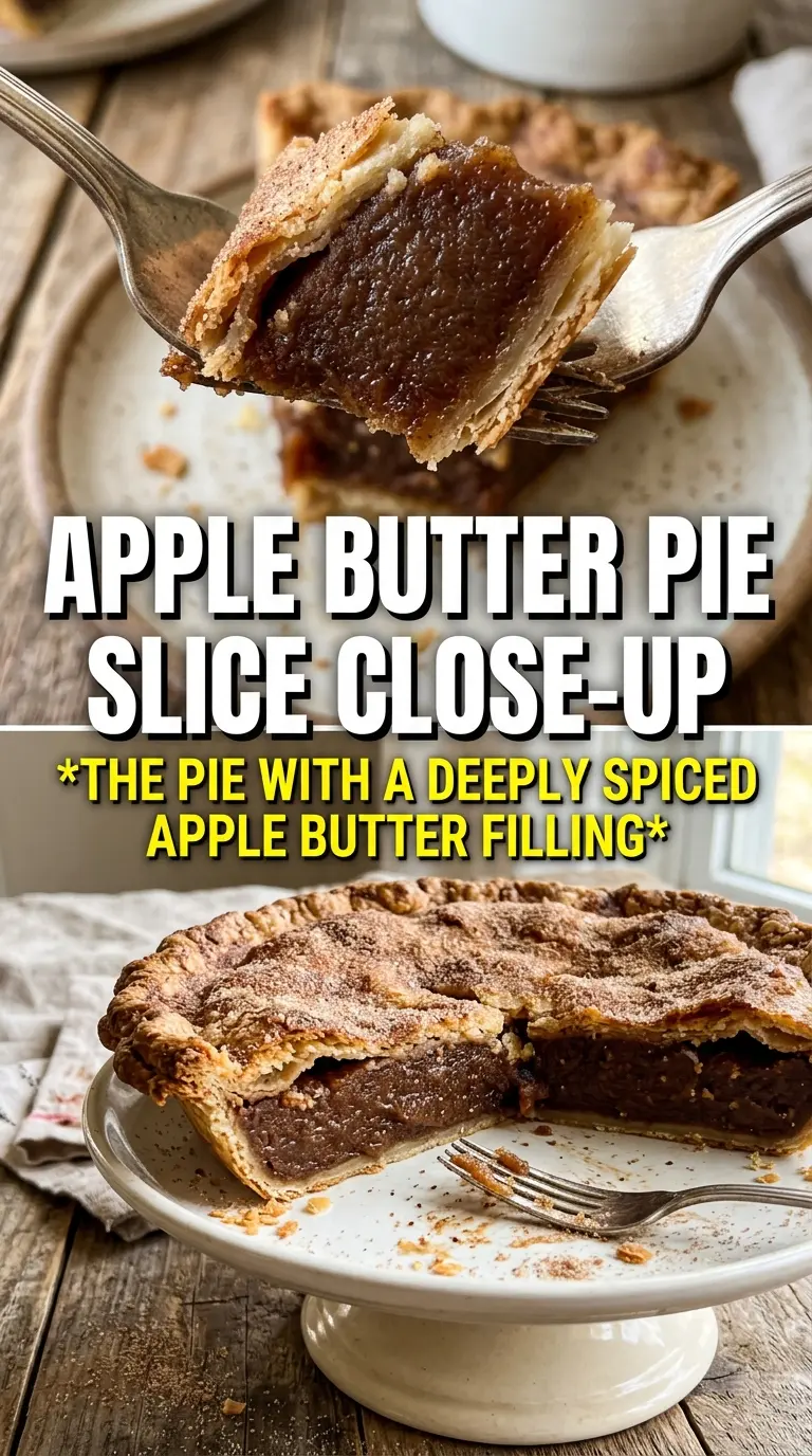 Cinnamon Sugar Apple Butter Pie flaky spiced apples