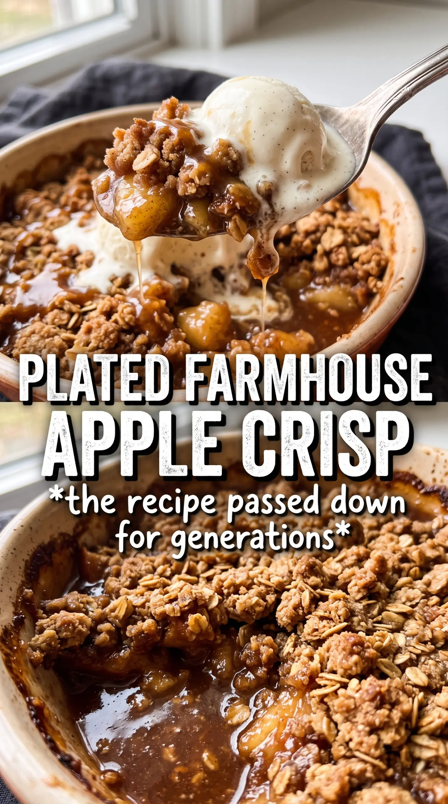 Hickory Bridge Farm Apple Crisp buttery oat crumble caramelized