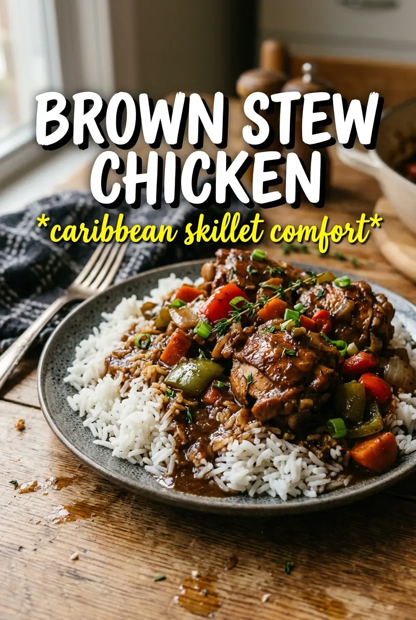 Stew Coloring Jamaican Brown Stew Chicken (Mahogany Gravy)