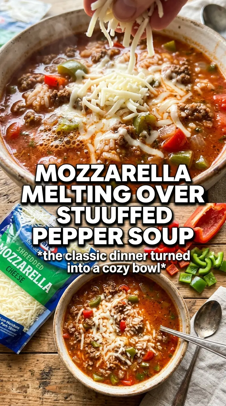 Stuffed Pepper Soup hearty tomato broth